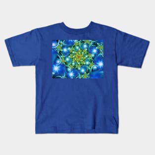 Blue Star Flowers Kids T-Shirt